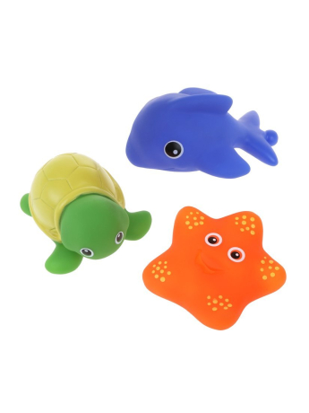 Набор для купания "Дельфин, черепашка и звездочка"
