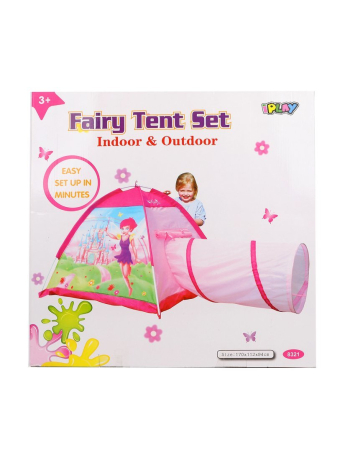 Палатка игровая c туннелем Замок Феи, коробка