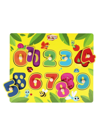 Вкладыши "Изучаем цифры": раскладываем цифры по своим местам, изучаем счет от 0 до 9