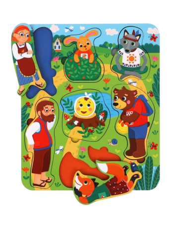Игрушка развивающая ТМ "MAPACHA": Вкладыши. Колобок