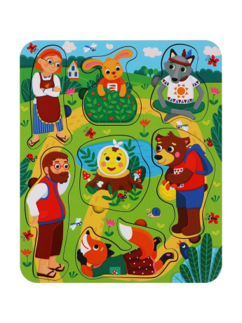 Игрушка развивающая ТМ "MAPACHA": Вкладыши. Колобок