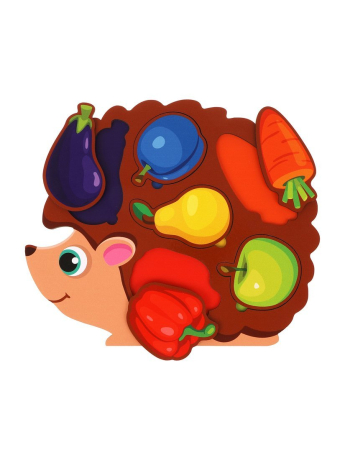 Игрушка развивающая ТМ "Mapacha": вкладыши. "Ежик собирает урожай"