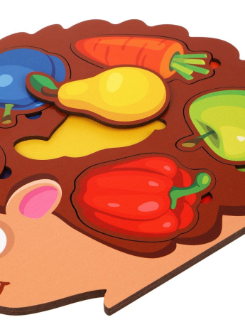 Игрушка развивающая ТМ "Mapacha": вкладыши. "Ежик собирает урожай"