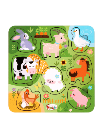 Игрушка развивающая ТМ "Mapacha" вкладыши."Животные на ферме"