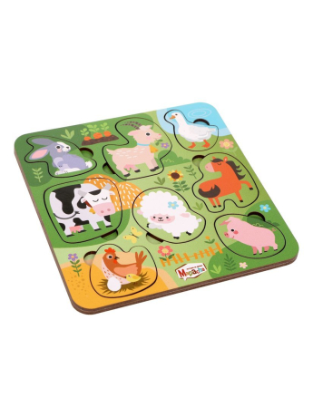 Игрушка развивающая ТМ "Mapacha" вкладыши."Животные на ферме"