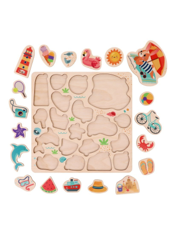 Игрушка развивающая ТМ "Mapacha": вкладыши. "Теплое лето"