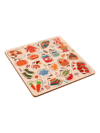 Игрушка развивающая ТМ "Mapacha": вкладыши. "Уютная осень"