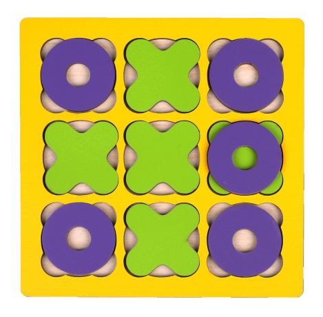 Головоломка "Крестики нолики", Желтый