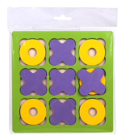 Головоломка "Крестики нолики", Зеленый