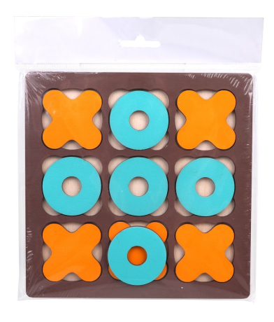 Головоломка "Крестики нолики", Коричневый