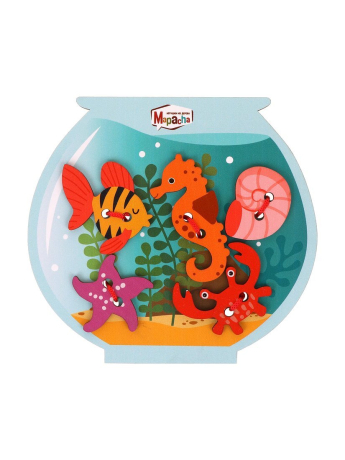 Игрушка развивающая ТМ "Mapacha" шнуровка. Аквариум