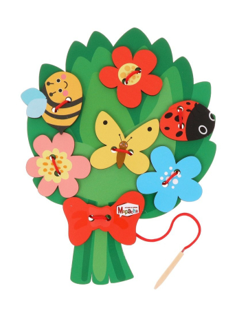 Игрушка развивающая ТМ "Mapacha" шнуровка. Букет