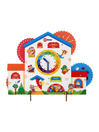 Обучающая доска с часами "Мой первый календарь"