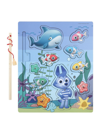 Игра-рыбалка Цветняшки "Подводный мир": 10 персонажей, поймай героев удочкой