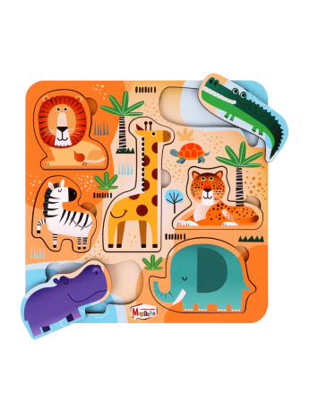 Игрушка развивающая ТМ "Mapacha" вкладыши."Африка"