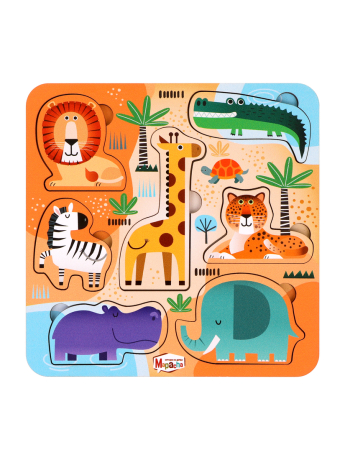 Игрушка развивающая ТМ "Mapacha" вкладыши."Африка"