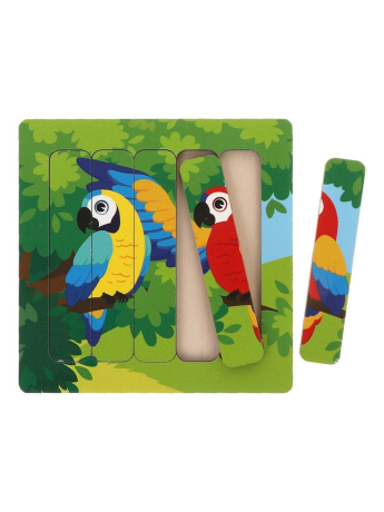 Пазлы Джунгли "Попугайчики"