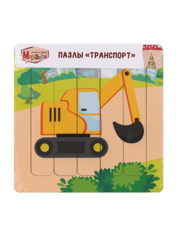 Пазлы Транспорт "Экскаватор"