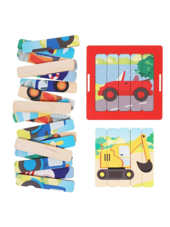 Игрушка развивающая ТМ "MAPACHA": Набор пазлов "Транспорт"
