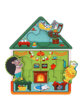 Игрушка развивающая ТМ "Mapacha": пазл.Дом Ежа двухуровневый