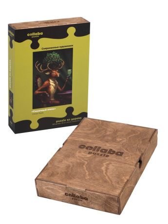 Пазлы деревянные "Сказочный олень", 504 детали, размер 30*42 см