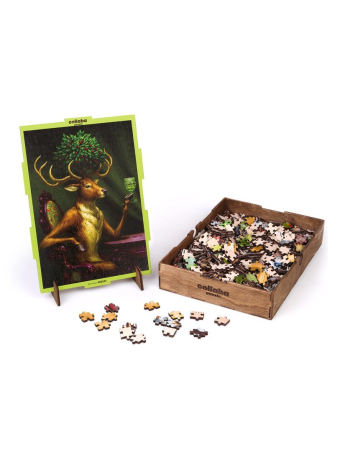 Пазлы деревянные "Сказочный олень", 504 детали, размер 30*42 см