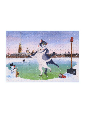 Пазлы деревянные "Невское КОТание", 504 детали, размер 30*42 см