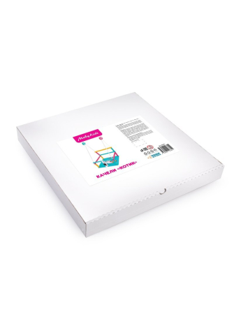 Качели детские деревянные с рисунком Moby Kids Котик