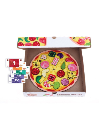 Настольная игра, развивающая "Собери пиццу" ТМ "Mapacha"