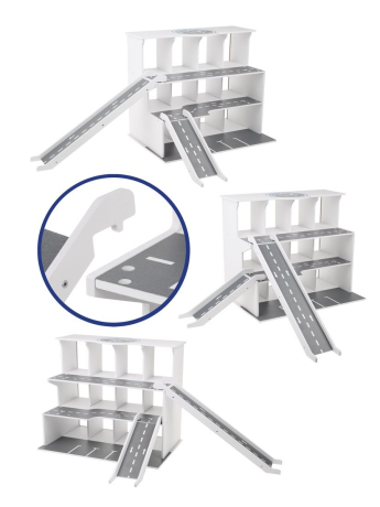 Игрушка деревянная ТМ "Пламенный мотор": гараж-парковка. Полиция