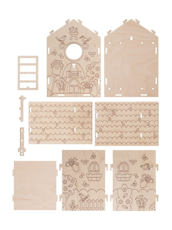 Скворечник ТМ "ON TIME" "Домик для птиц"контур