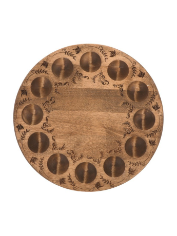 Изделие декоративное сувенирное из дерева ТМ "Collaba time": Пасхальная тарелка.Береза. без гравировки