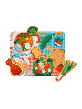 Игрушка развивающая ТМ "Mapacha" вкладыши. "Готовим обед"