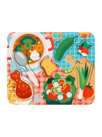 Игрушка развивающая ТМ "Mapacha" вкладыши. "Готовим обед"