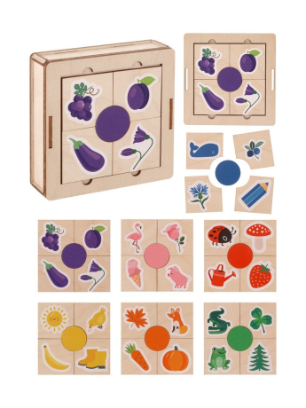 Игрушка развивающая ТМ "Mapacha": пазл. "Подбери цвета"