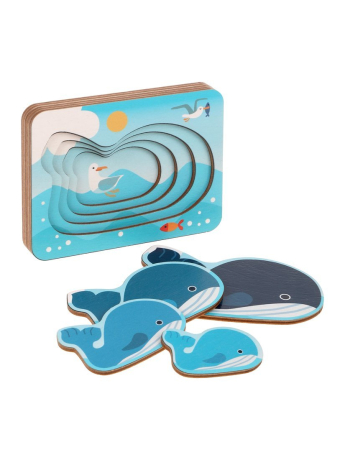 Игрушка развивающая ТМ "Mapacha": пазл. "Черыре кита"