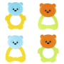 Погремушка-прорезыватель Мишутка, в ассорт.