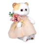 Кошечка Ли-Ли с летним букетом 24 см