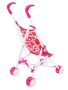 Коляска-трость для кукол Сердца, металл, пакет