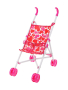 Коляска-трость для кукол "Сердца", пластик, пакет