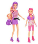 Игровой набор Defa "Прогулка на роликах", 2 куклы, 6 предм., коробка
