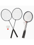 Бадминтон X-Match метал.; ракетки 2 шт. 63х20 см., волан 1 шт., сетка, чёрный