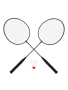 Бадминтон X-Match метал.; ракетки 2 шт. 63х20 см., волан 1 шт., сетка, чёрный