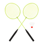 Бадминтон металлический цветной 60*21см с 1 воланчиком