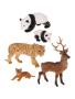 Набор Звери и зверята, 5 шт., пакет