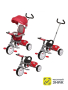 Велосипед трёхколёсный 3в1 Moby Kids Blitz 10x8 EVA, красный