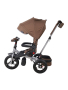 Велосипед 3 кол. Leader 360° 12x10 AIR Car, цвет тёмный шоколад