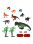 Игр. набор Парк динозавров, 15 предм., пакет