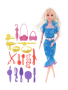 Игр. наб. Модница, в компл. кукла, 18 предметов