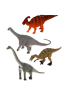 Набор динозавров, 12 предм., пакет